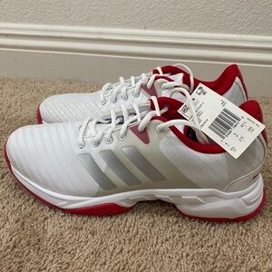 Adidas Men’s Barricade Court 3 White/Red Tennis Shoes